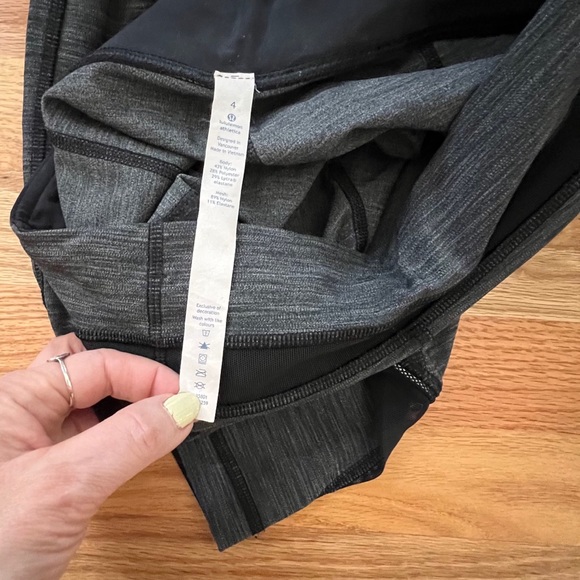 Lululemon Inspire Tight II Heathered Black Size 4 - Picture 6 of 9